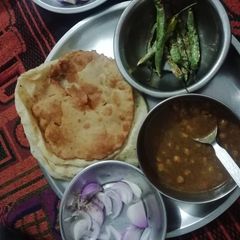 A picture of Puri chole.