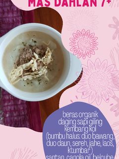 Foto resep MPASI 7bulan bubur rendang daging