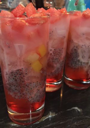 Foto resep Es cocktail semangka