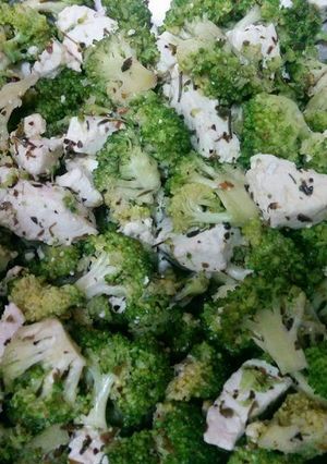 A picture of Broccoli and paneer salad# wecare.
