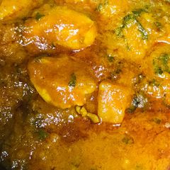 A picture of Spinach & chicken curry !!!.