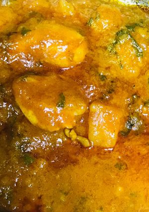 A picture of Spinach & chicken curry !!!.
