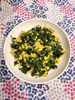 A picture of Spinach with Egg.