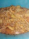 Guiso de mondongo con tallarines