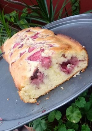 Una foto de Budín de Frutilla