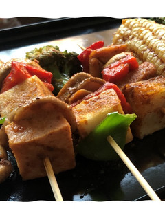 【蔬食燒烤】起司蔬食燒烤串 的食譜成品照片