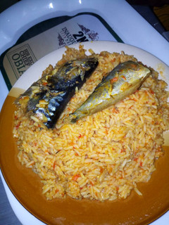 A picture of Tumeric Jollof Rice.
