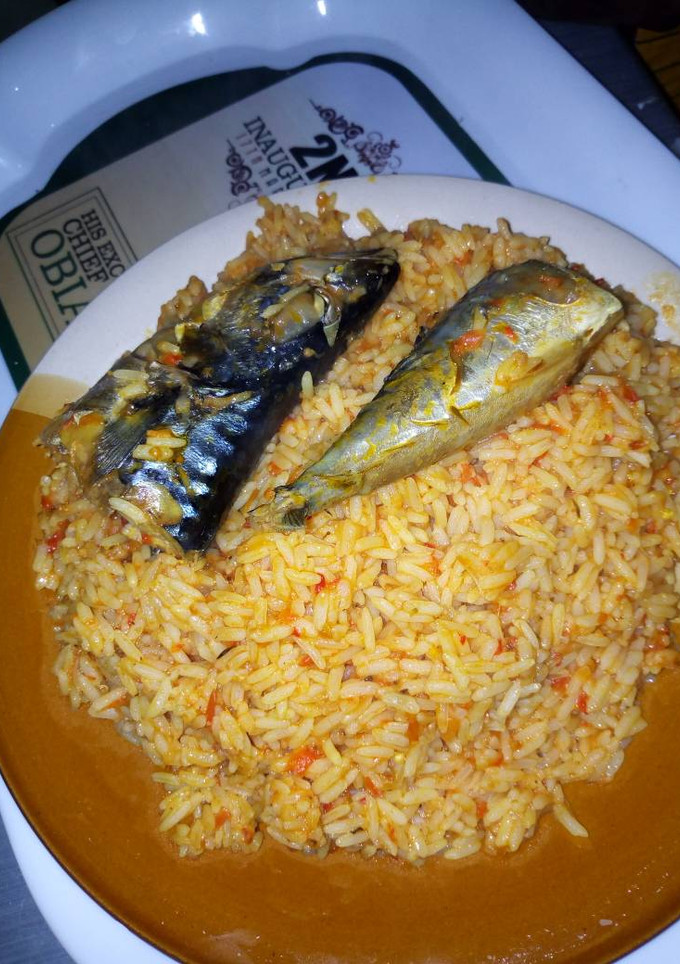 A picture of Tumeric Jollof Rice.