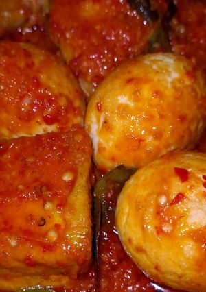 Foto resep Ayam tahu telur balado