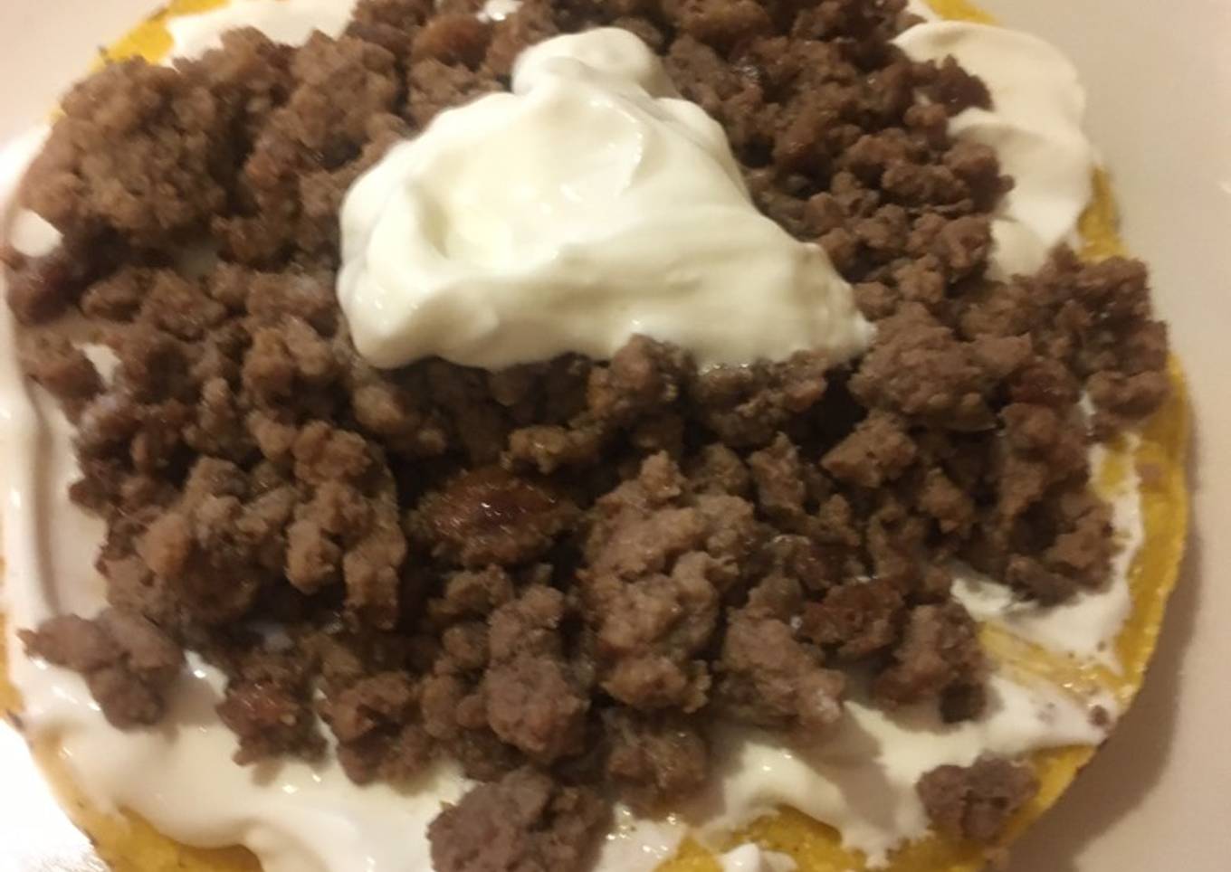 Tostadas de carne molida