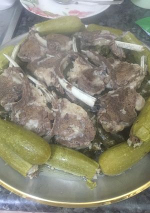 صورة لوصفة ورق عنب وكوسة بالريش