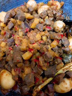 Foto resep Sambal goreng hati kerbau, kentang, telur puyuh