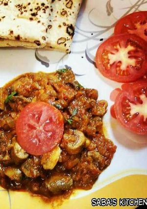 A picture of Mushroom Masala.