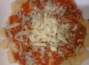 Una foto de Ñoquis de polenta y harina