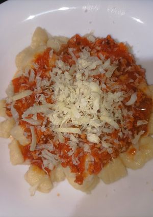 Una foto de Ñoquis de polenta y harina