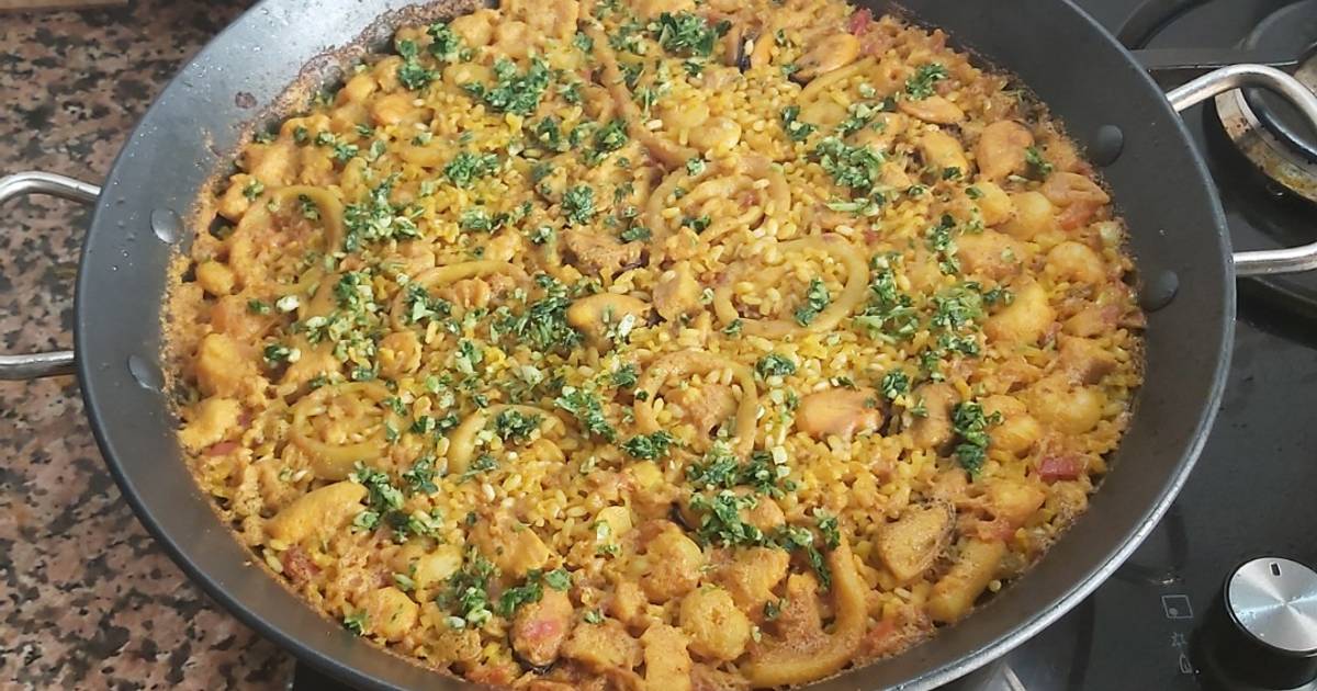 Receta de arroz con calamares y langostinos 15 Merca2.es 7. Cocción del arroz