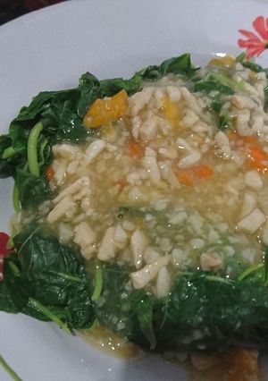 Foto resep Bayam saus bawang putih