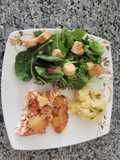 Salmón con piña