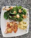 Salmón con piña