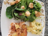 Salmón con piña