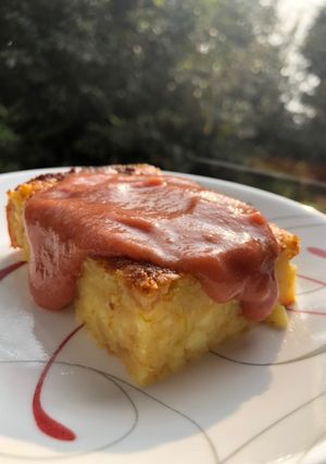 Una foto de Torta de Almojábana con Jalea de Guayaba