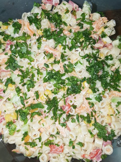 A picture of Macaroni salad.