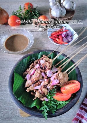 Foto resep Sate Jamur Tiram Bumbu Kacang