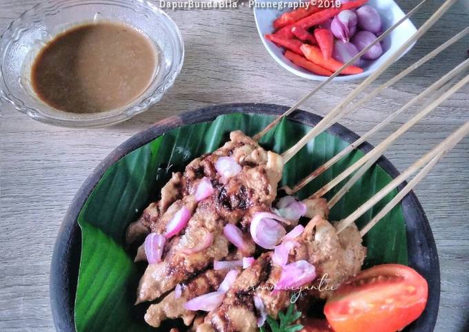 Resep: Sate Jamur Tiram Bumbu Kacang Untuk Pemula