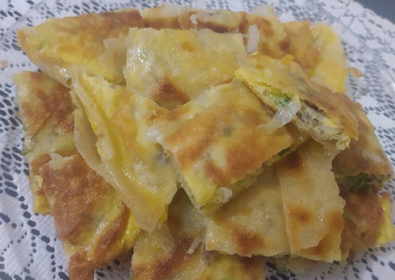 Martabak daging sapi (kulit lunpia)