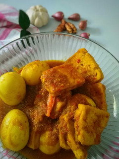 Foto resep Tahu Telur bumbu Merah