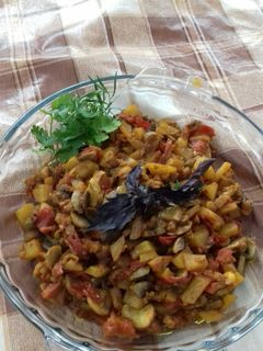 عکسی از دستور خوراک سبزیجات