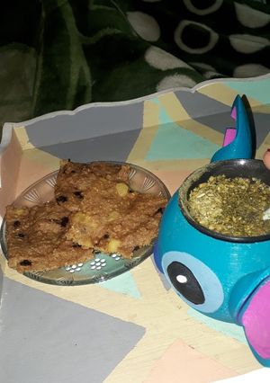 Una foto de Bizcocho de manzana fitt