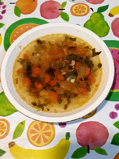 Una foto de Sopa de ensalada