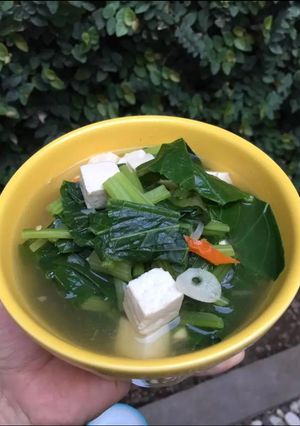 Foto resep Sayur Bening Sawi Hijau dan Tahu
