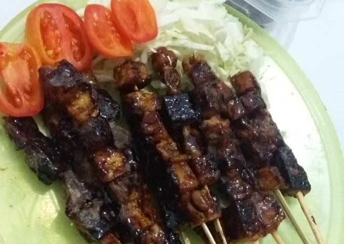 Cara Memasak Sate Tahu Tempe Ala Sate Daging Non MSG Rumahan