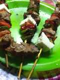 Brochetas de res