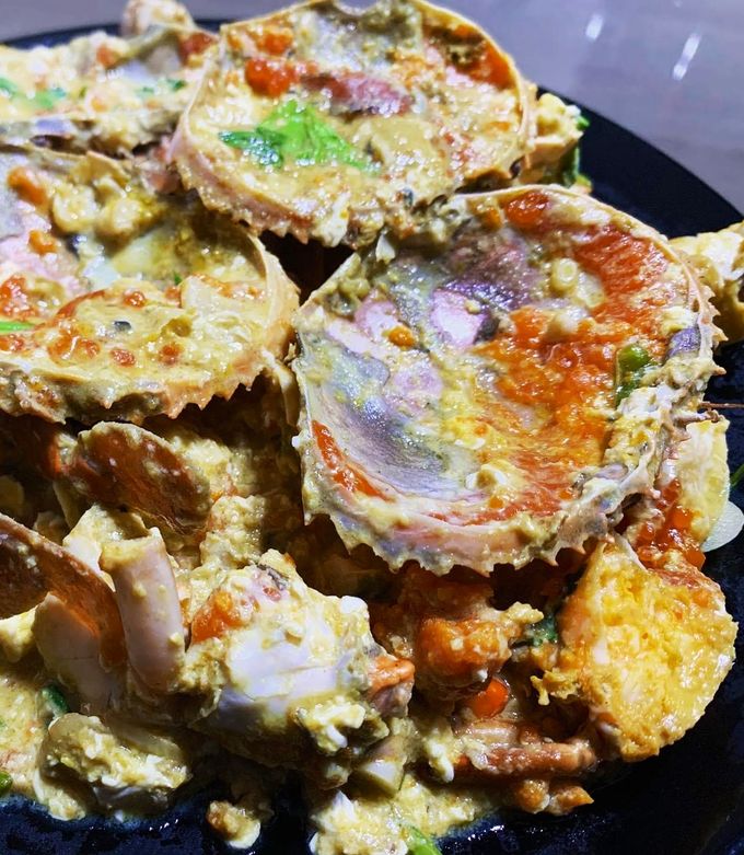 รูปของ ปูไข่ผัดมะนาว