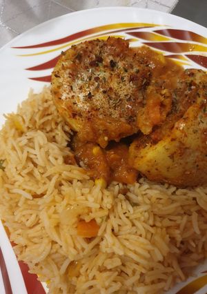 A picture of Mexican Rice with Jacket Potatoes.