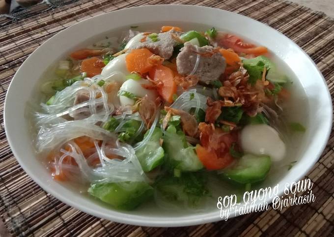 Resep Sop Oyong Soun yang Menggugah Selera