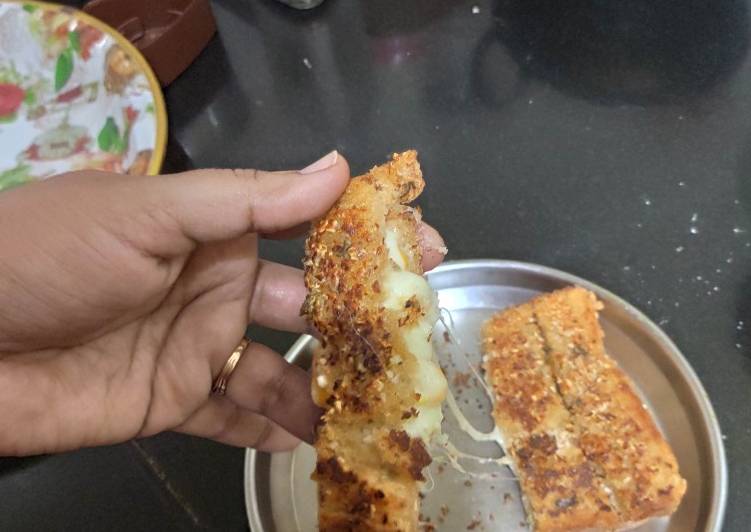Recipe of Super Quick Homemade Cheesy corn garlic bread sticks