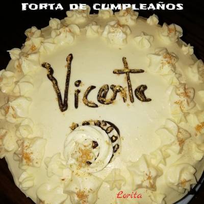 Torta de Cumpleaños para mi pollito Receta de Lorita- Cookpad