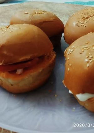 A picture of Mc aloo tikki burger.