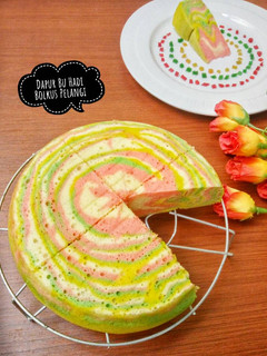 Foto resep Bolu Kukus Pelangi #AOP_Platingbarengbolukukus