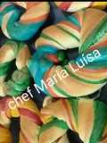 Pão rosca colorido