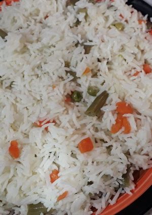 صورة لوصفة رز بالخضار