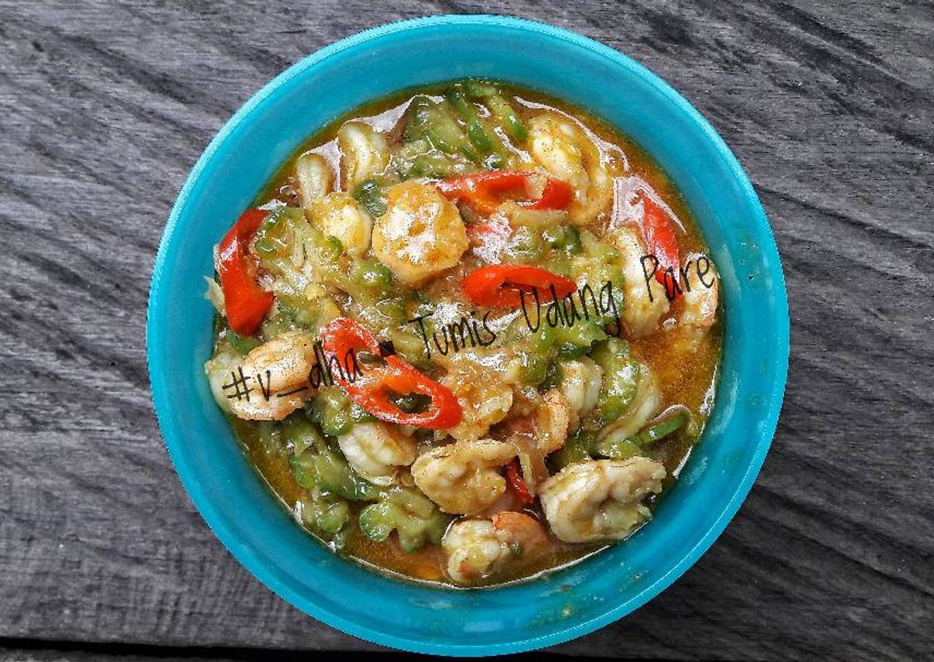 Tumis Udang Pare