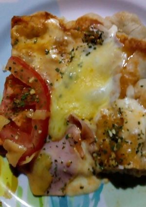 Una foto de Pizza con harina prepizza