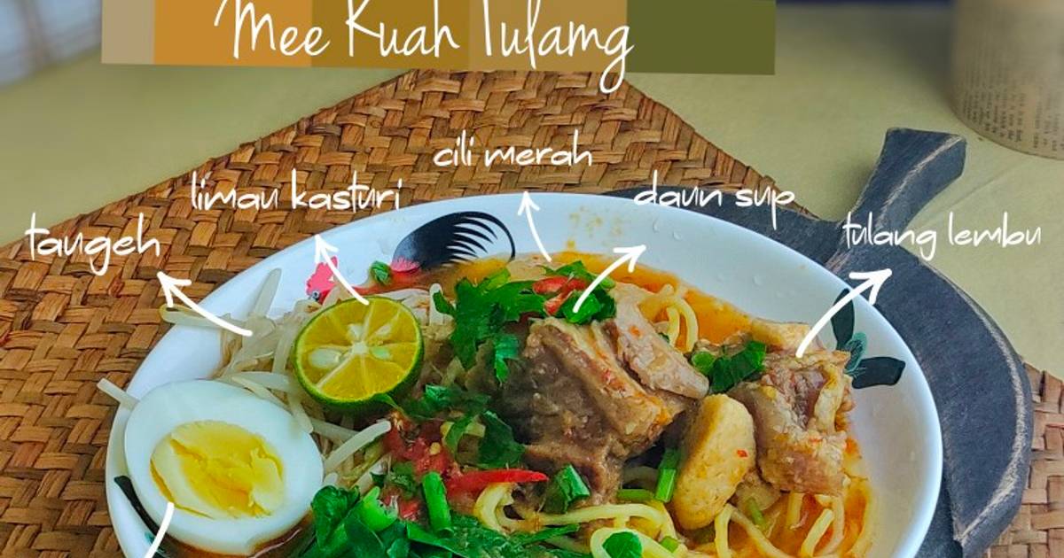 Resipi Mee Kuah Tulang Oleh Anur Musa Cookpad