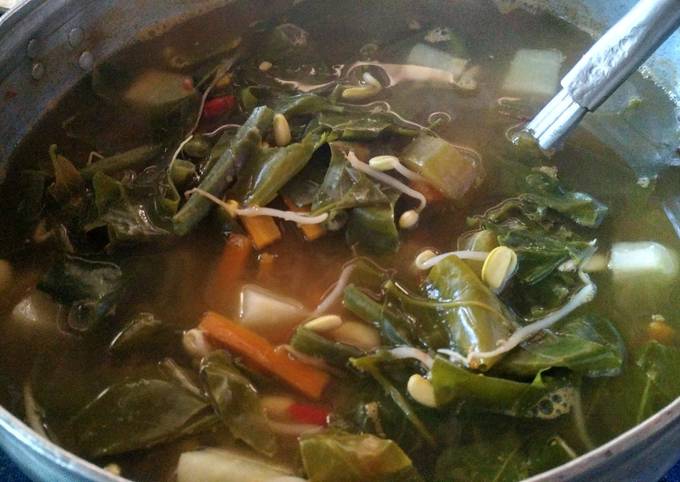 Sayur asem daun melinjo belimbing wuluh