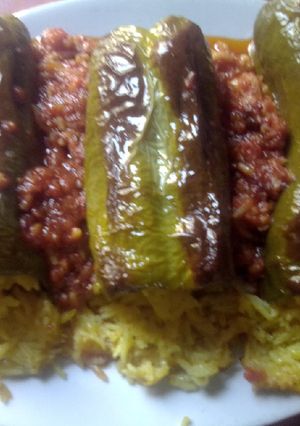 صورة لوصفة فلفلا فاغسي في كوشا بدون لحم تحفة 😘😋😋😋
